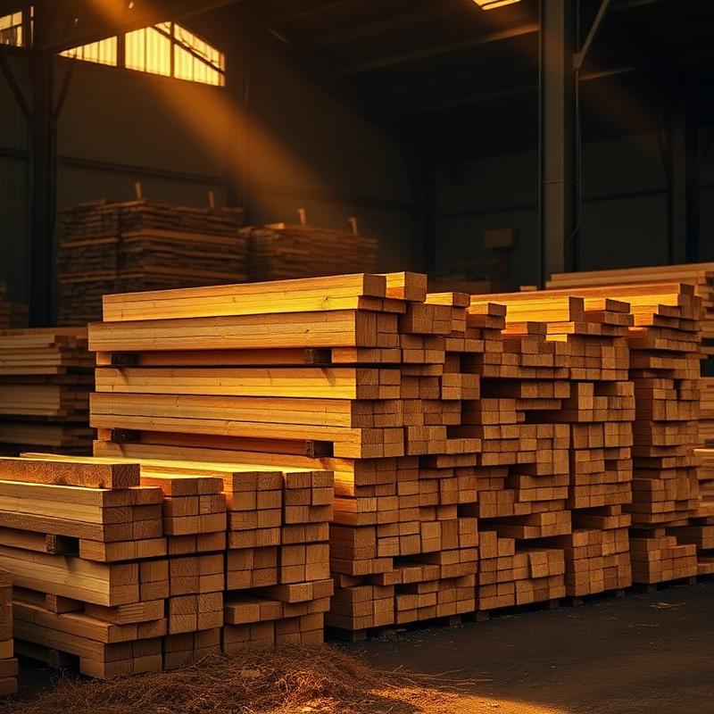 Madera aserrada de pino